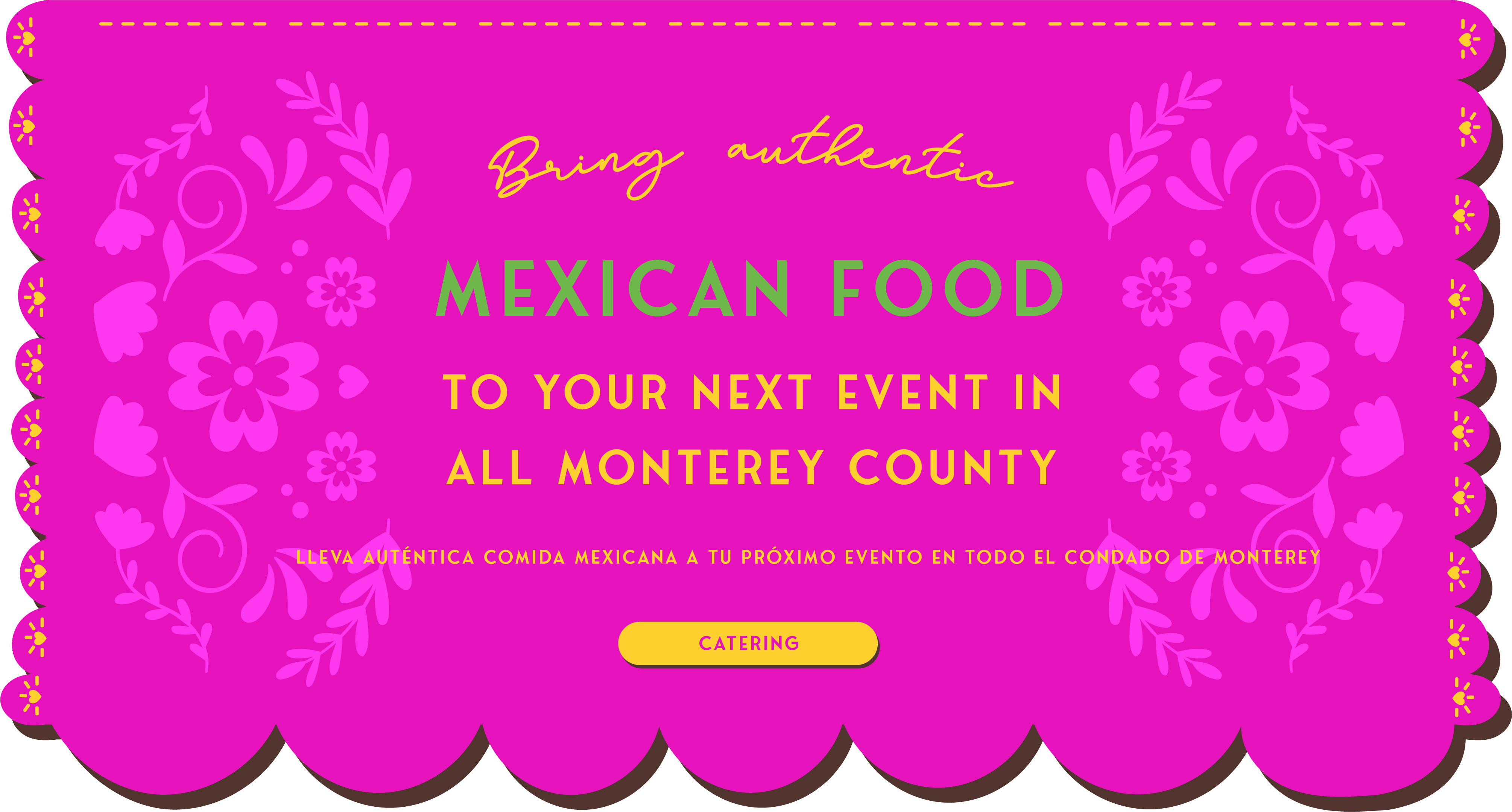 Catering at El Colibri