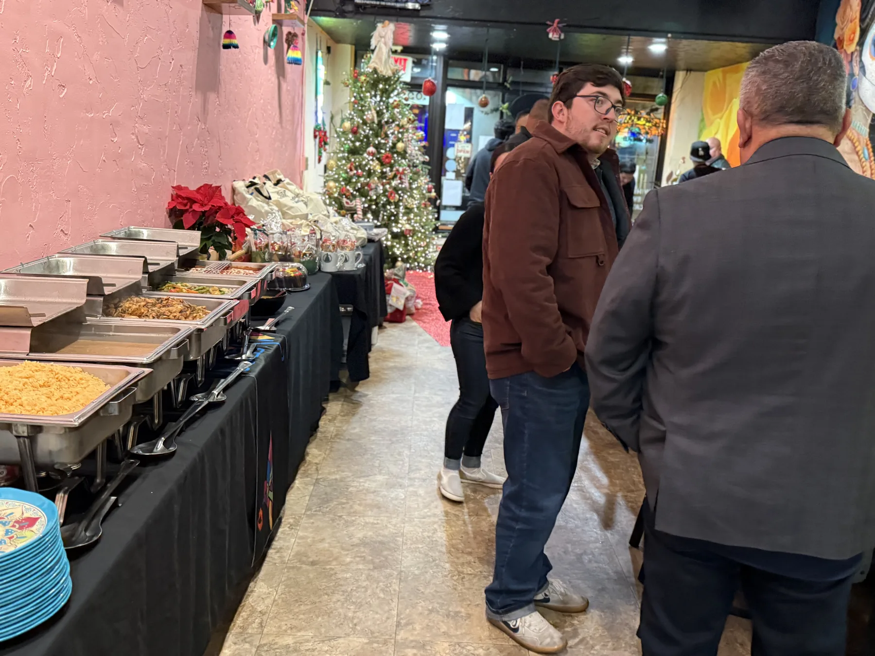 El Colibri buffet spread arranged for a private event in Monterey County