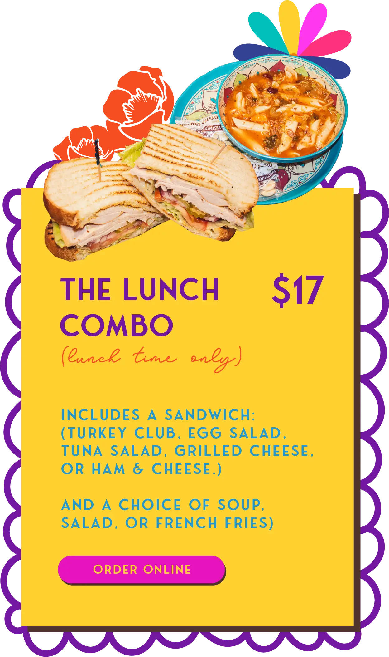 Lunch combo plate